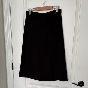 Max Studio Classic Black A-Line Skirt